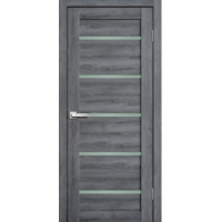 Дверь межкомнатная ламинированная Сибирь Профиль Lite doors L26 Дуб стоунвуд, стекло белое матовое